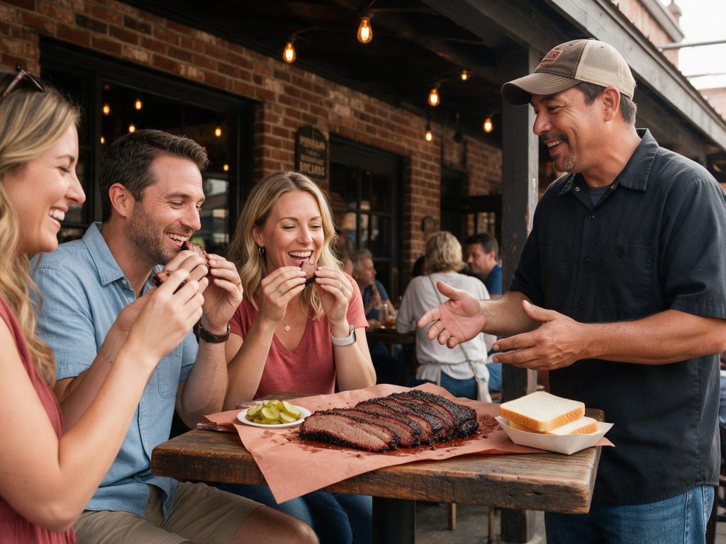 Texas barbecue tasting on a Dallas food tour